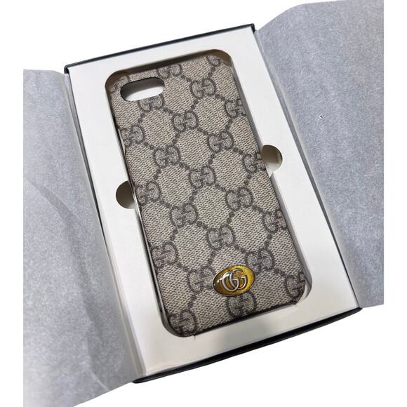 New Auth Gucci GG Supreme Monogram Ophidia iPhone 8 Plus Case Cover - Picture 8 of 9